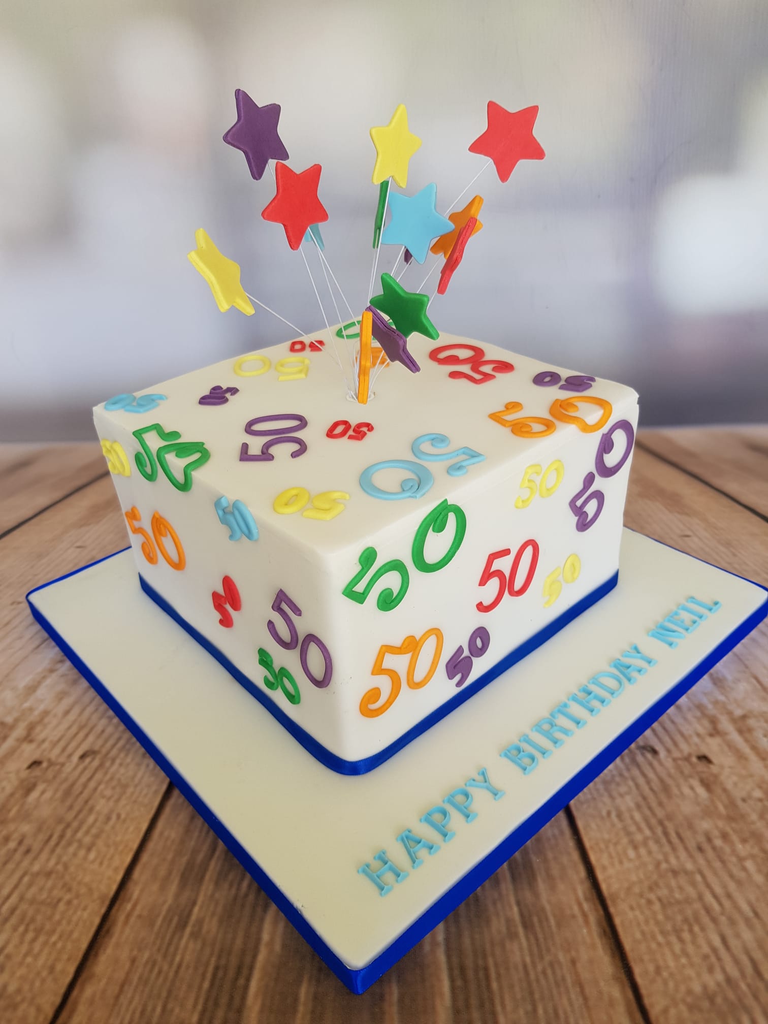 50th birthday cake made with love Julies Cake Company St Albans